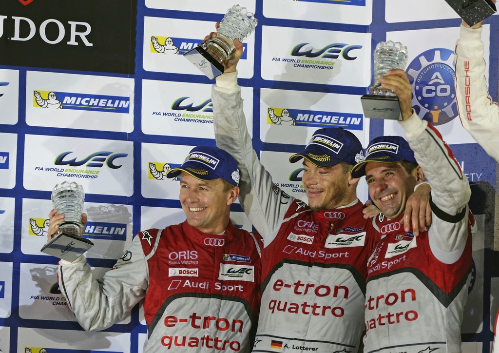 Marcel Fässler, André Lotterer, Benoît Tréluyer
(Foto: Audi Communications Motorsport)